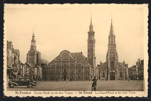AK St-Truiden / St-Trond, Groote Markt en de drie Torens, La grand`place et les trois tours