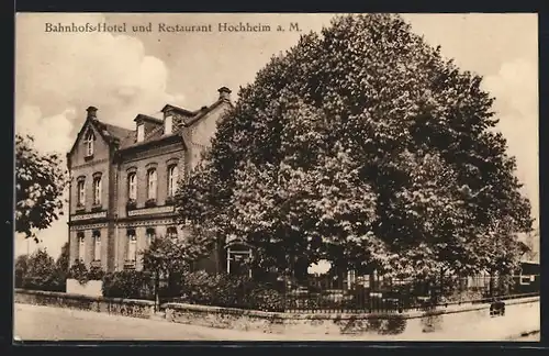 AK Hochheim a. M., Bahnhofs-Hotel und Restaurant