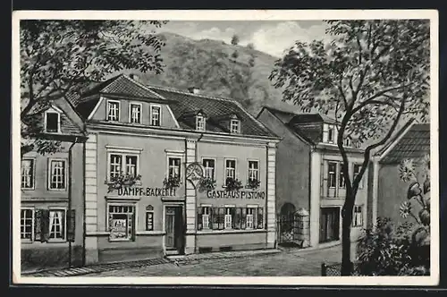 AK Dieblich a. d. Mosel, Gasthaus-Pension Pistono