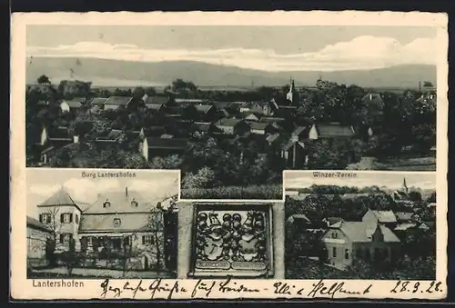 AK Lantershofen, Teilansicht, Burg Lantershofen, Winzer-Verein