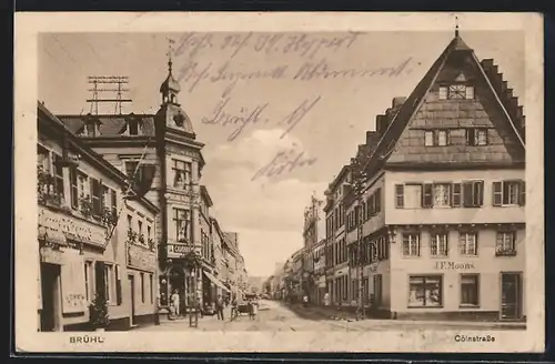 AK Brühl, Blick in die Cölnstrasse