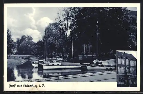 AK Oldenburg i. O., Gasthaus zum grünen Baum