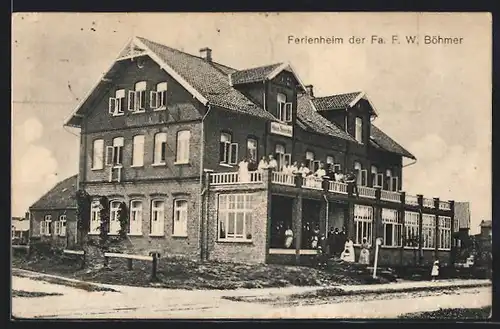 AK Langeoog, Nordseebad, Ferienheim der Fa. F. W. Böhmer