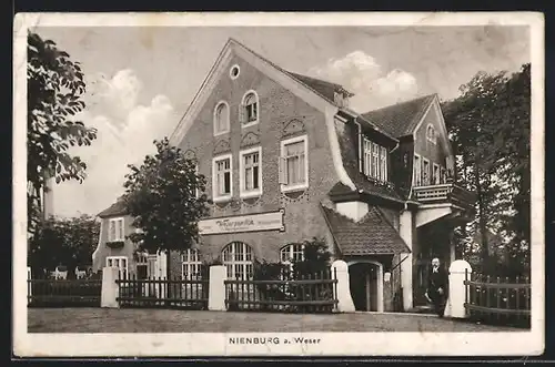 AK Nienburg, Hotel-Restauration Weserpavillon