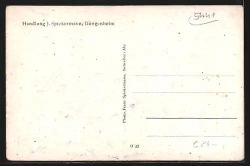 AK Düngenheim, Handlung J. Spiekermann, Heldenehrenmal