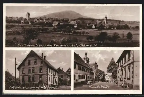 AK Strümpfelbrunn, Café und Pension von Herm. Edelmann, Hauptstrasse