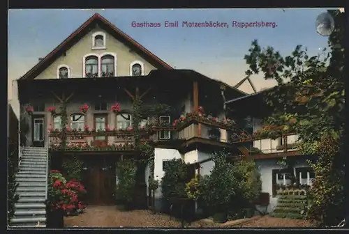 AK Ruppertsberg, Gasthaus Emil Motzenbäcker