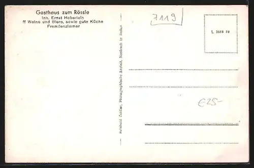 AK Niedernhall / Württ., Gasthaus zum Rössle, Strassenpartie, Ortsansicht