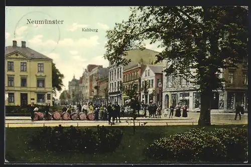 AK Neumünster, Strassenpartie am Kuhberg