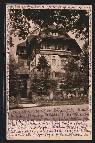 AK Freudenstadt, Hotel-Sanatorium Dr. Bauer, Haus 2