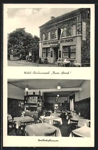 AK Ahrweiler am Bahnhof, Hotel-Restaurant Zum Storch, Bes.: Frau Wwe. Mathias Bernards, Wilhelmstrasse 43