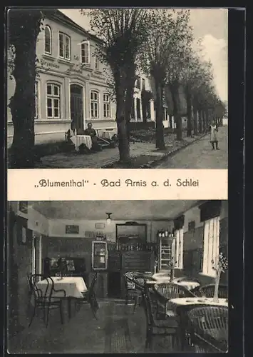 AK Bad Arnis a. d. Schlei, Cafe und Kurhotel Blumenthal