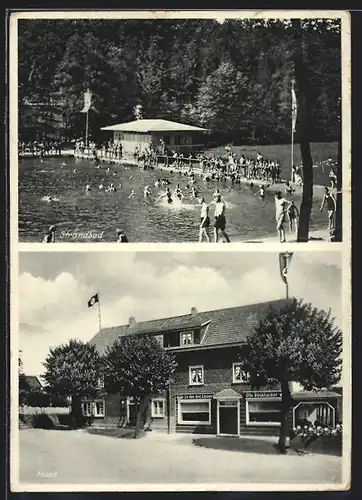 AK Dhünn /Rh.-Wupp.-Krs., Gasthof zu den drei Linden von Otto Bockhacker, n