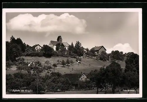 AK Eglofs im Allgäu, Blick hinauf zur Kirche