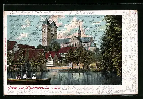 AK Klosterlausnitz i. Thür., Partie an der Kirche