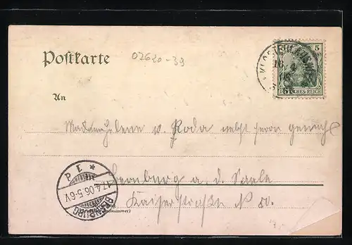 AK Klosterlausnitz i. Thür., Partie an der Kirche