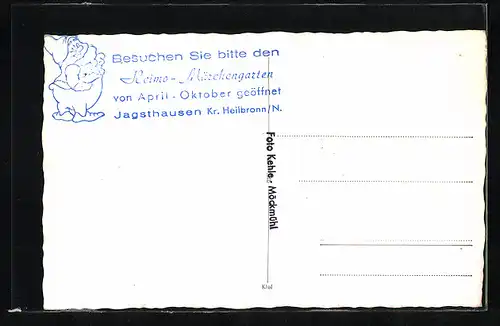 AK Jagsthausen bei Heilbronn, Hütte im Heimo Märchengarten