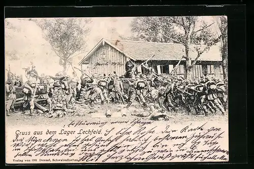AK Lager Lechfeld, Soldaten bei der Übung