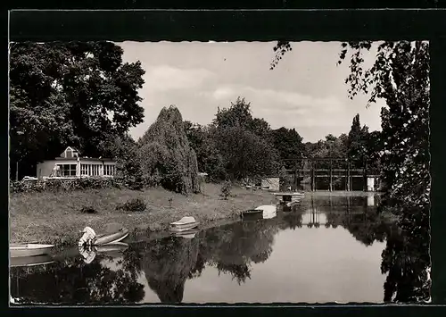 AK Lippstadt, am Bootshaus im grünen Winkel
