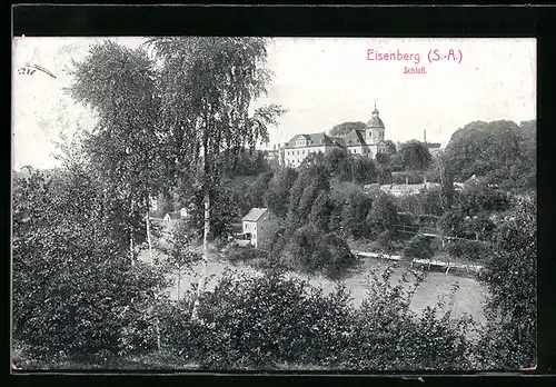 AK Eisenberg i. S.-A., Blick auf das Schloss