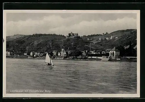 AK Linzhausen, Ortsansicht mit Ockenfelser Burg