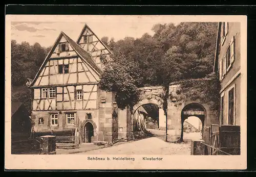 AK Schönau b. Heidelberg, am Klostertor