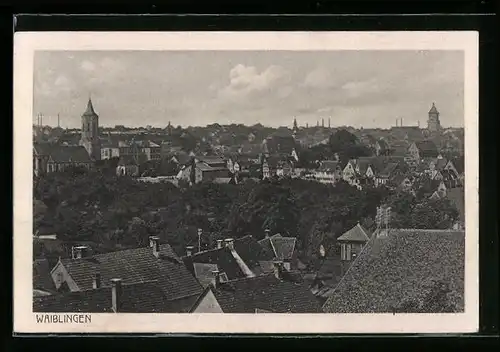 AK Waiblingen, Ortsansicht