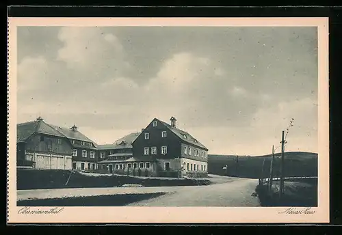 AK Oberwiesenthal, Blick auf Neues Haus