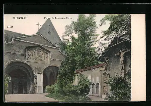 AK Regensburg, Portal d. Emmermannskirche