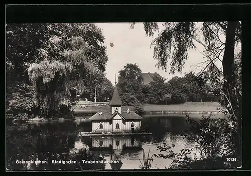 AK Gelsenkirchen, Stadtgarten, am Taubenhäuschen