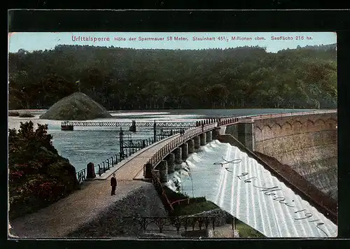 AK Schleiden, Urfttalsperre bei Gemünd von oben