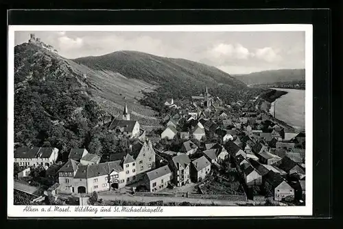 AK Alken / Mosel, Wildburg und St. Michaelskapelle