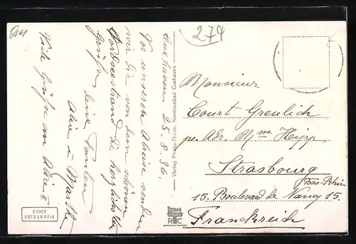 AK Cuxhaven / Nordseebad, Leuchtturm Seepavillon