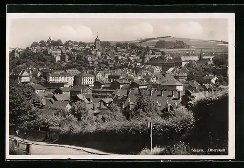 AK Siegen, Generalansicht der Oberstadt