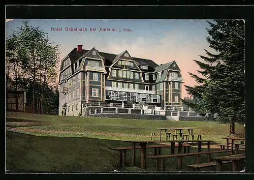 AK Ilmenau / Thür., Hotel Gabelbach