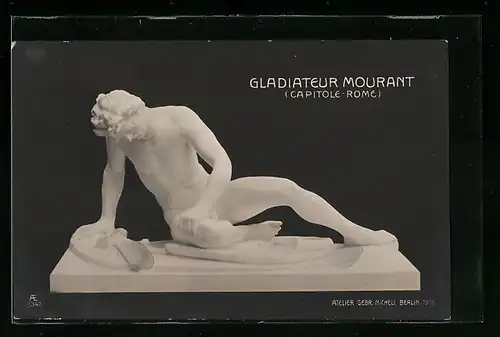 AK Rome, Capitole, Skulptur Gladiateur Mourant