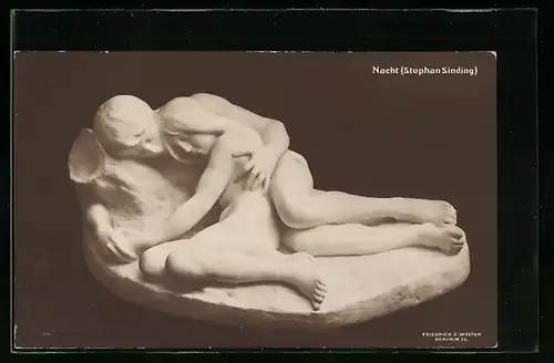 AK Nacht, Marmor-Plastik von Stephan Sinding