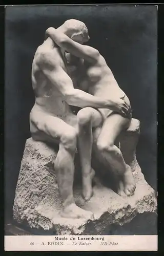 AK Musée de Luxembourg, Le baiser par A. Rodin