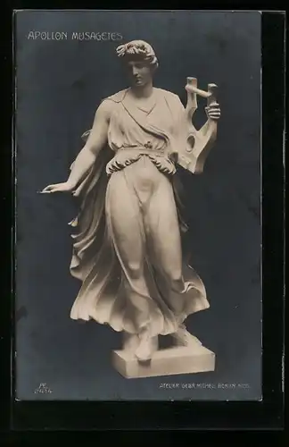 AK Berlin, Atelier Gebr. Michell, Apollon Musagetes, die Skulptur