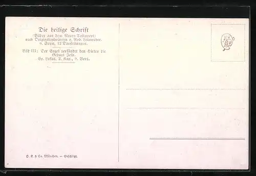 AK Engel erscheint den Hirten, Bibel