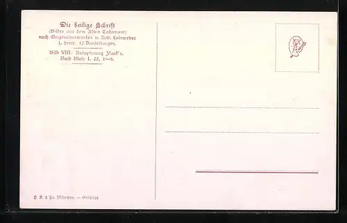 AK Serie: die heilige Schrift, Aufopferung Isaaks