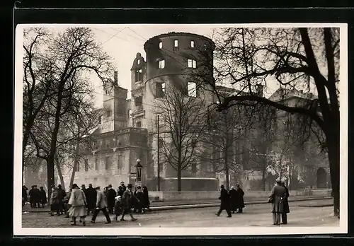 AK Stuttgart, Das Schloss nach einem Brand