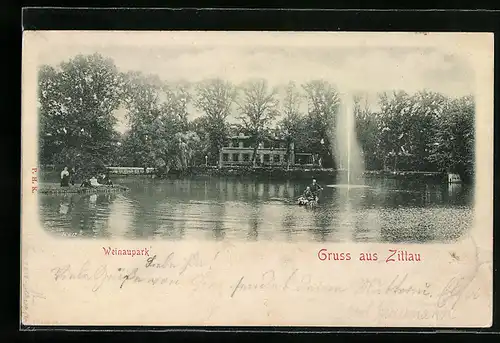 AK Zittau, Fontäne im Weinaupark
