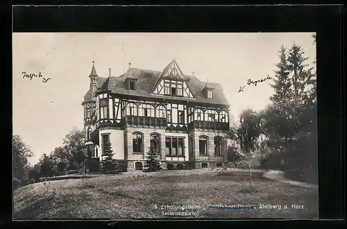 AK Stolberg a. H., Christliches Erholungsheim, Seitenansicht