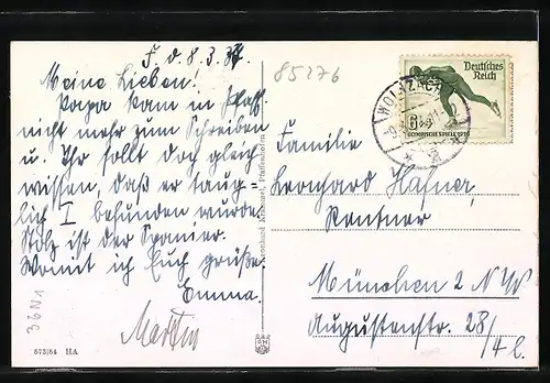 AK Pfaffenhofen a. d. Ilm, Oberer Stadtplatz aus der Vogelschau