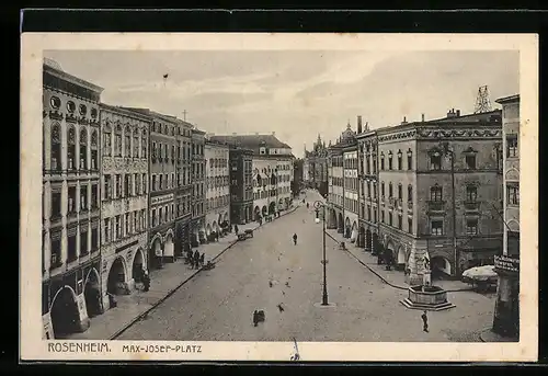 AK Rosenheim, Blick auf den Max-Josef-Platz