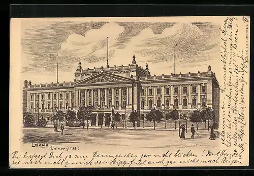 Künstler-AK Leipzig, Universität