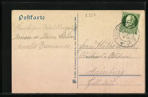 AK Rachel-Diensthütte, Ansicht mitten im Wald