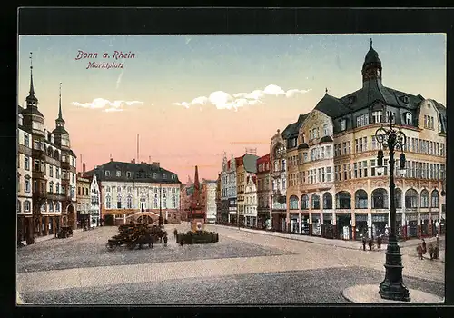 AK Bonn a. Rhein, Marktplatz