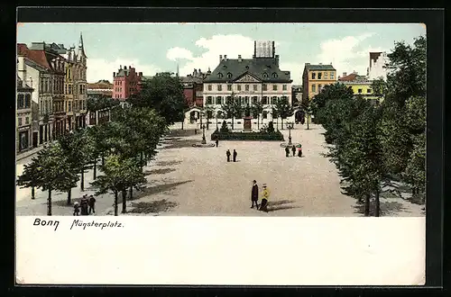 AK Bonn a. Rh., Münsterplatz